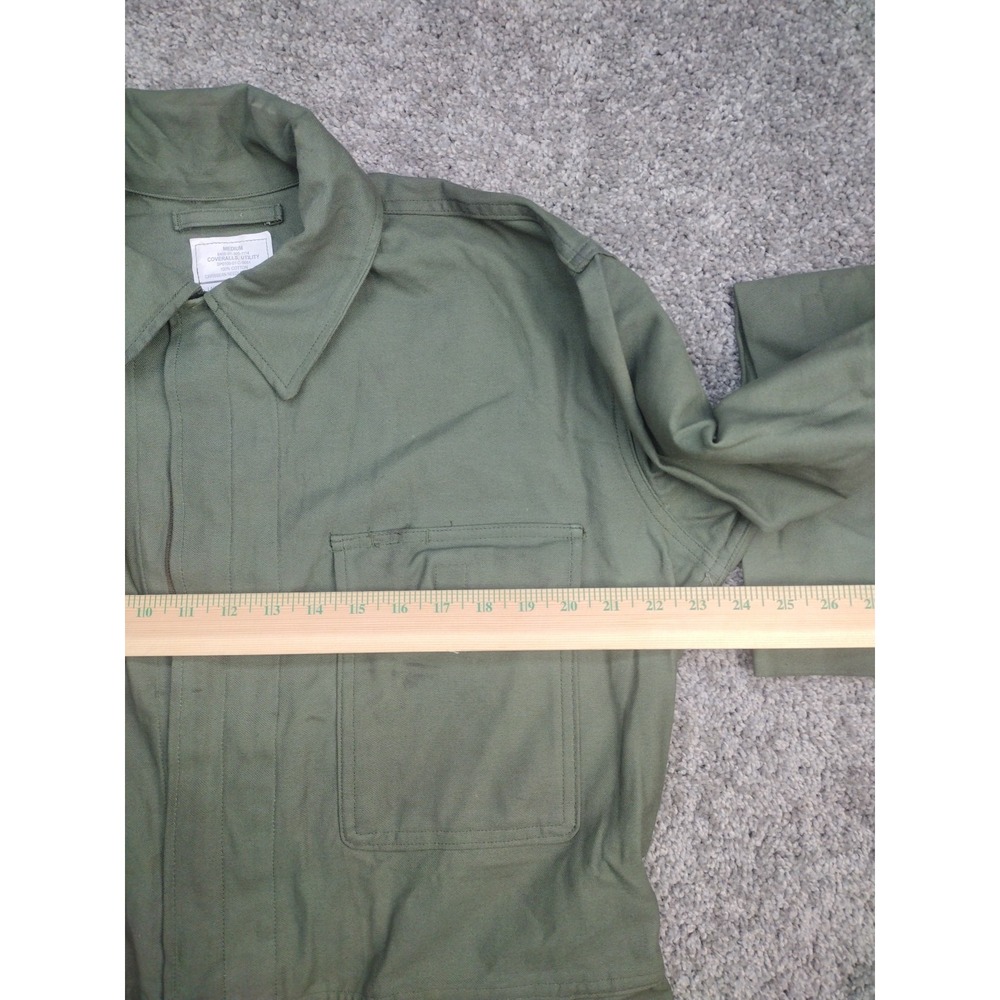 Caribbean Needle Point Coveralls Mens Medium Green Military Uniform VTG USAF - Picture 13 of 16